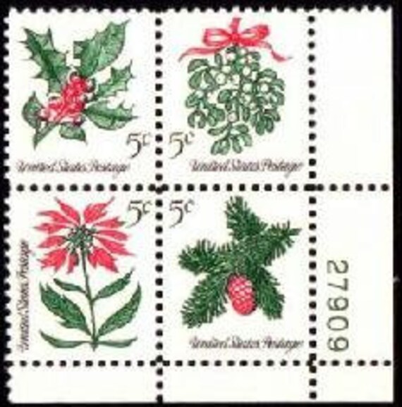  Global Poinsettia Forever Stamps (Two Stamps) : Toys