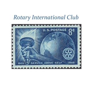 ZWANZIG 8cRotor International Club Briefmarken ..Vintage Unbenutzte Briefmarken | Service Keule | Chicago | 50 Jahre Jubiläum | Briefmarken für den Postversand
