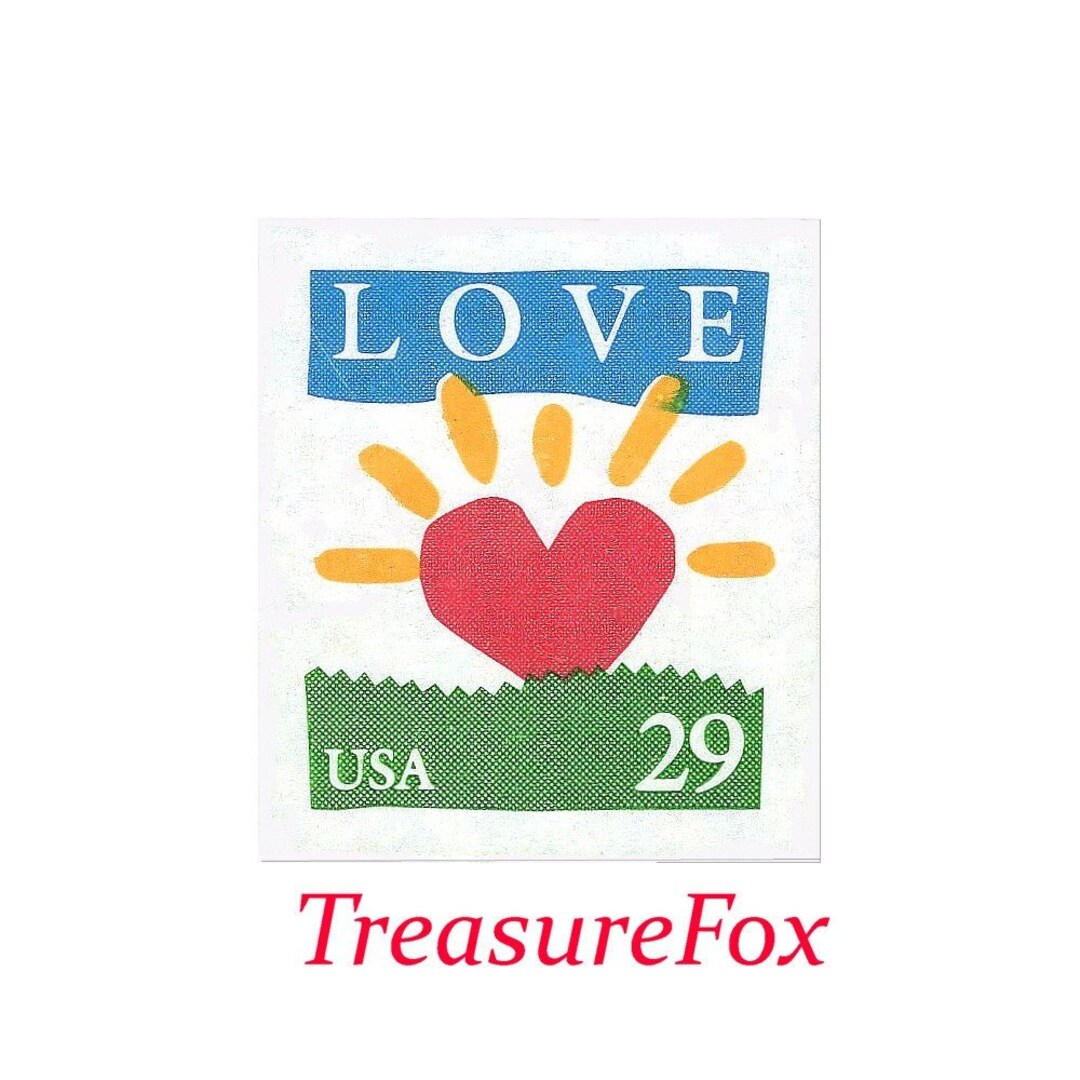 TEN 29c Sunrise LOVE Stamps .. Unused US Postage Stamps Love Stamp Self