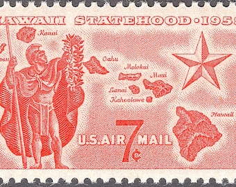 ハワイ州航空郵便切手 7セント 10枚セット 未使用ヴィンテージ