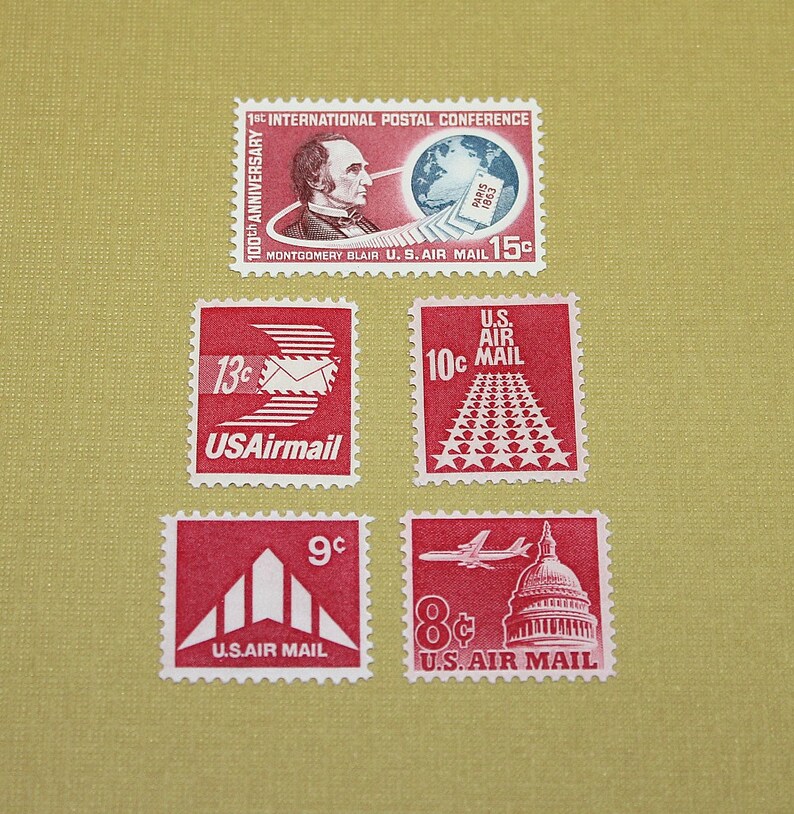 airmail 5 cent stamp red 1941 airmail 5 cent stamp red 1941