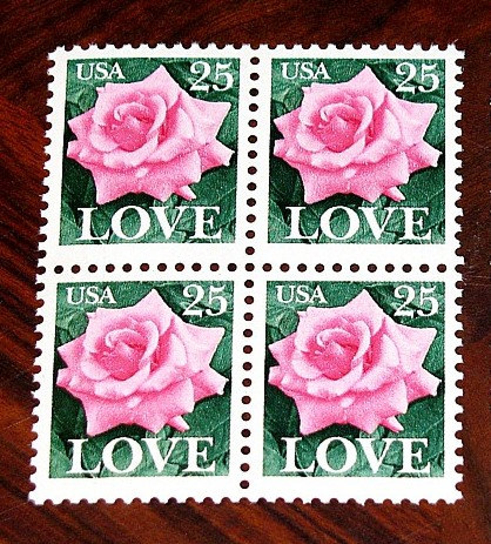 Love Stamp Set Of 50 Unused Vintage Postage Stamps 25 Etsy