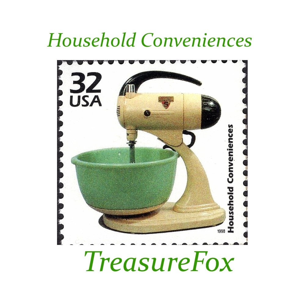 32 セント家庭用便利品切手 5 枚 .. 未使用の米国郵便切手 | 家電製品
