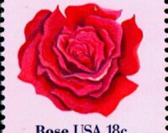 10 Vintage Rose Postage Stamps // 45¢ Pink and Yellow Roses // Garden  Flowers LOVE Stamps For Mailing Wedding Invitations and Valentines