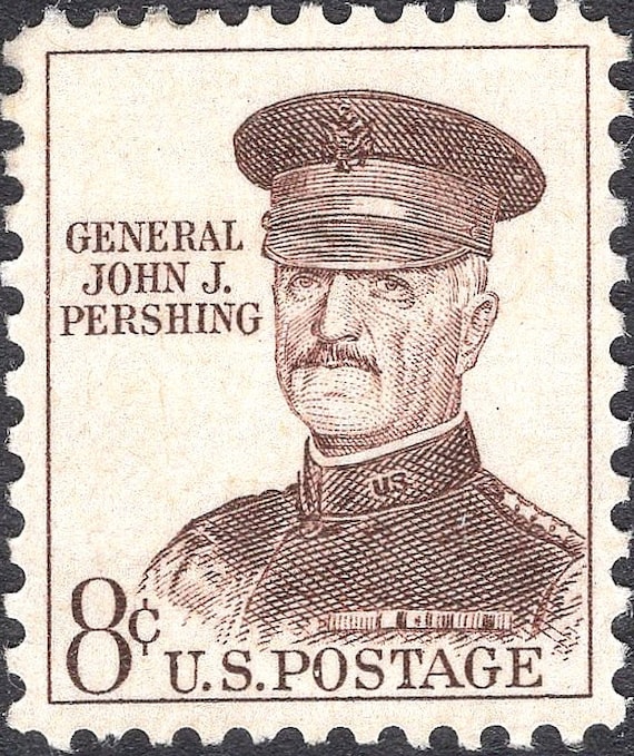 Ten 8c General John J Pershing Stamp Vintage Unused Postage Etsy Ten 8c General John J Pershing Stamp Vintage Unused Postage Etsy