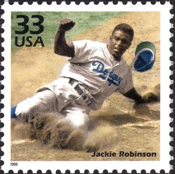 切手5 ジャッキー ロビンソン 33 セント切手 5 枚 | 未使用の米国郵便切手