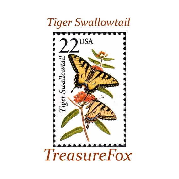 Five 22c Monarch Butterfly Stamps .. Unused US Postage Stamps .. Pack of 5  stamps | Nature on stamps | Gardening | Wedding Flowers | Brides