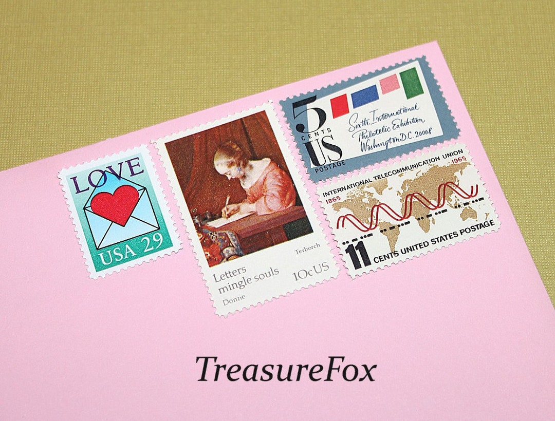 57c Love Letter Stamps .. Vintage Unused US Postage Stamps .. Pack of –  treasurefoxstamps