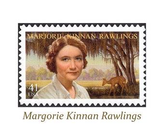 Pack of 10 .. 41c Marjorie Kinnan Rawlings | Vintage Unused US Postage Stamps | Female Author | The Yearling | Cross Creek | Florida life