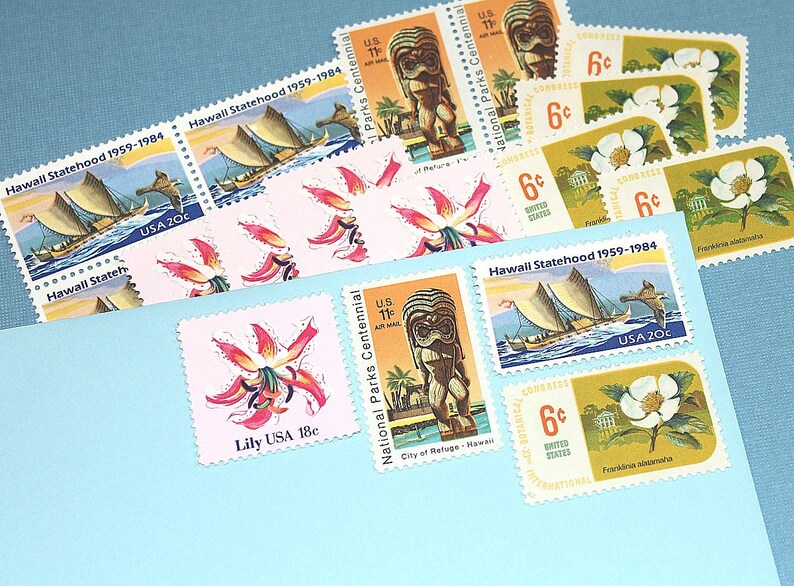 Aloha HAWAII Unused US Postage Stamps Enough to Mail 10 Etsy