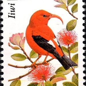 Five 22c Iiwi Stamp | Unused US Postage Stamps | Pack of 5 Stamps ...