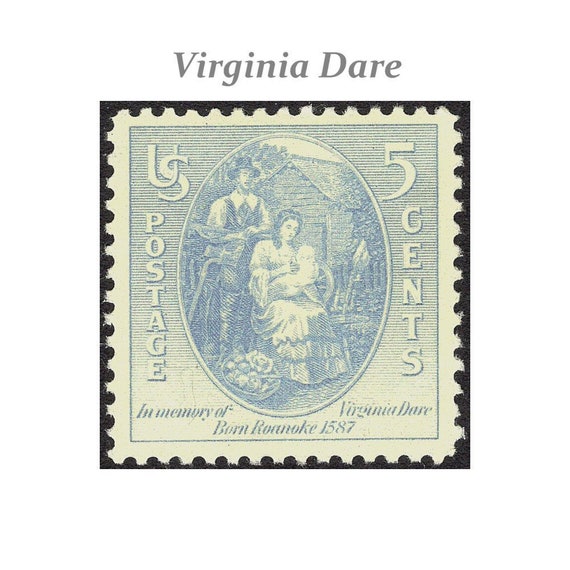 LOVE Pink and Blue .. Vintage Unused US Postage Stamps .. Mail 5 Lette –  treasurefoxstamps