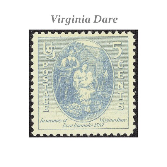 TEN 5c Virginia Dare stamps .. Unused US Postage Stamps .. Etsy