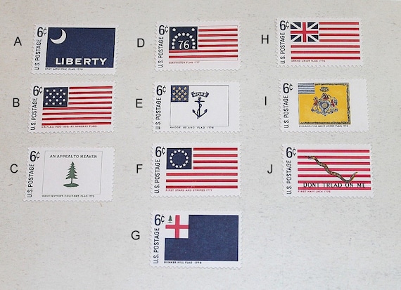 TEN 13c TEXAS State Flag stamp | Vintage Unused US Postage Stamps |  Southern Bride | Lone Star State | Dallas Cowboys | Stamps for mailing