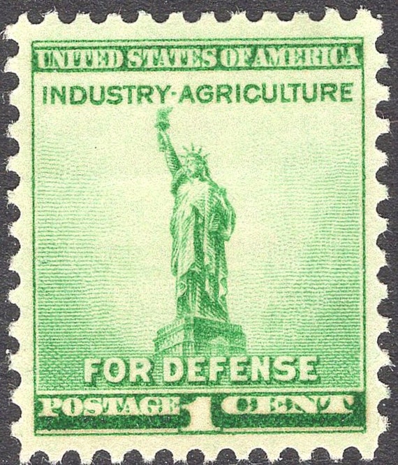 1c Statue of Liberty Stamp .. Unused US Postage Stamps .. Pack of