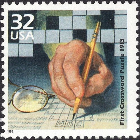 Cinq timbres de mots croisés 32c .. Timbres-poste américains - Etsy France