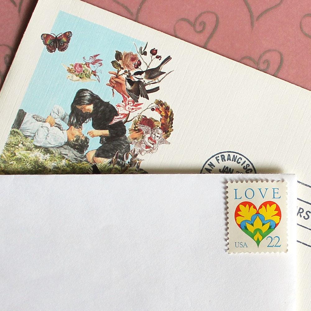 LOVE 切手セット 50 枚 .. 未使用のビンテージ米国郵便切手 .. 22