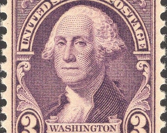米国アンティーク切手 1861年 使用済 ジョージ・ワシントン 3￠切手