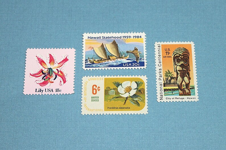 Aloha HAWAII Unused US Postage Stamps Enough to Mail 10 Etsy