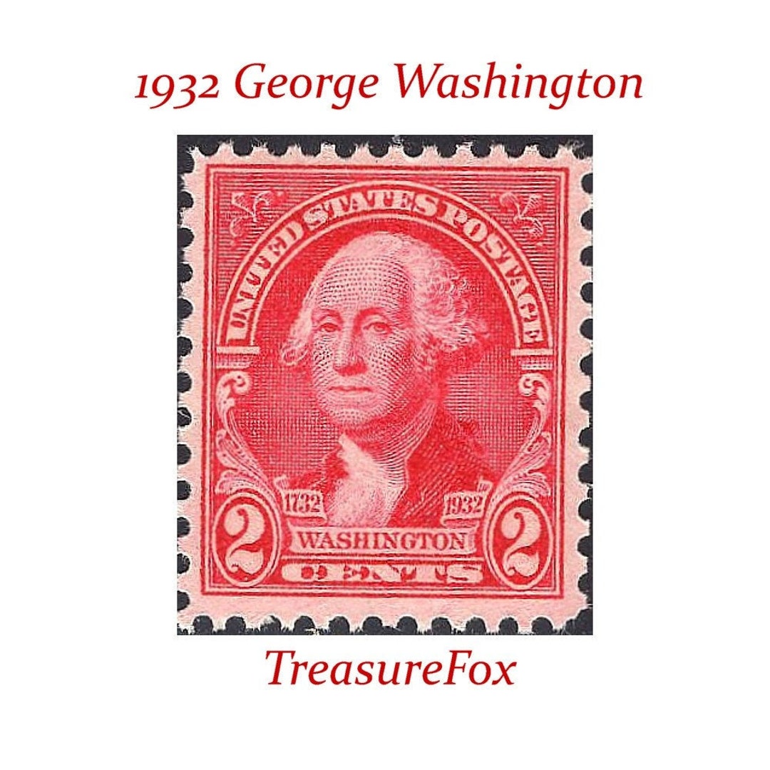 Pack of 10 2c Washington Stamp of 1932 Vintage Unused US Postage