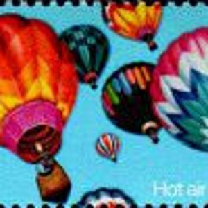 Vintage MINT 20 cent postage stamps .. 50 HOT AIR Balloons Stamps image 3