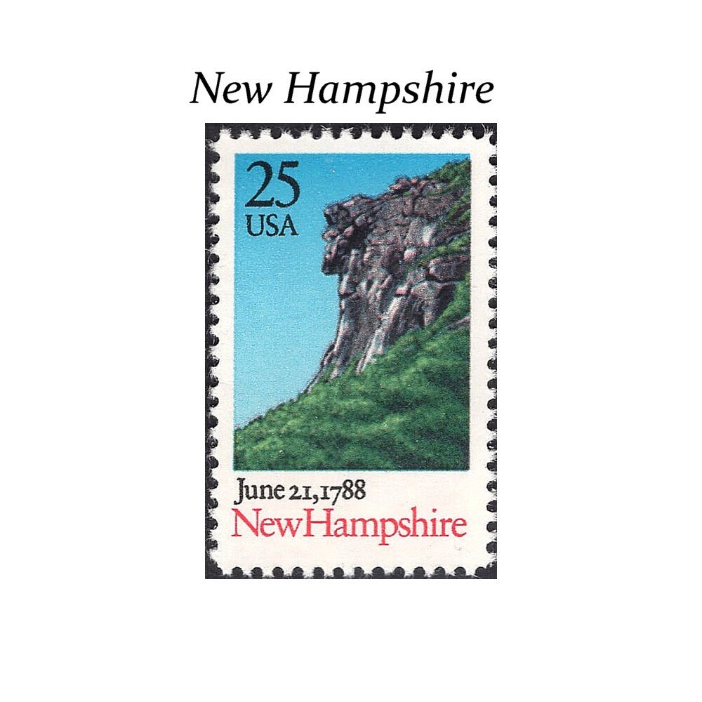 No 8. Postage Stamp Memento Print – Wish You Were Here, Dear