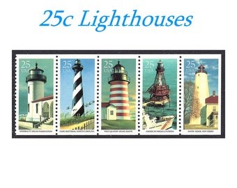Lighthouses Unmounted Rubber Stamps Beach Lighthouse Nautical Stamps Scenic 