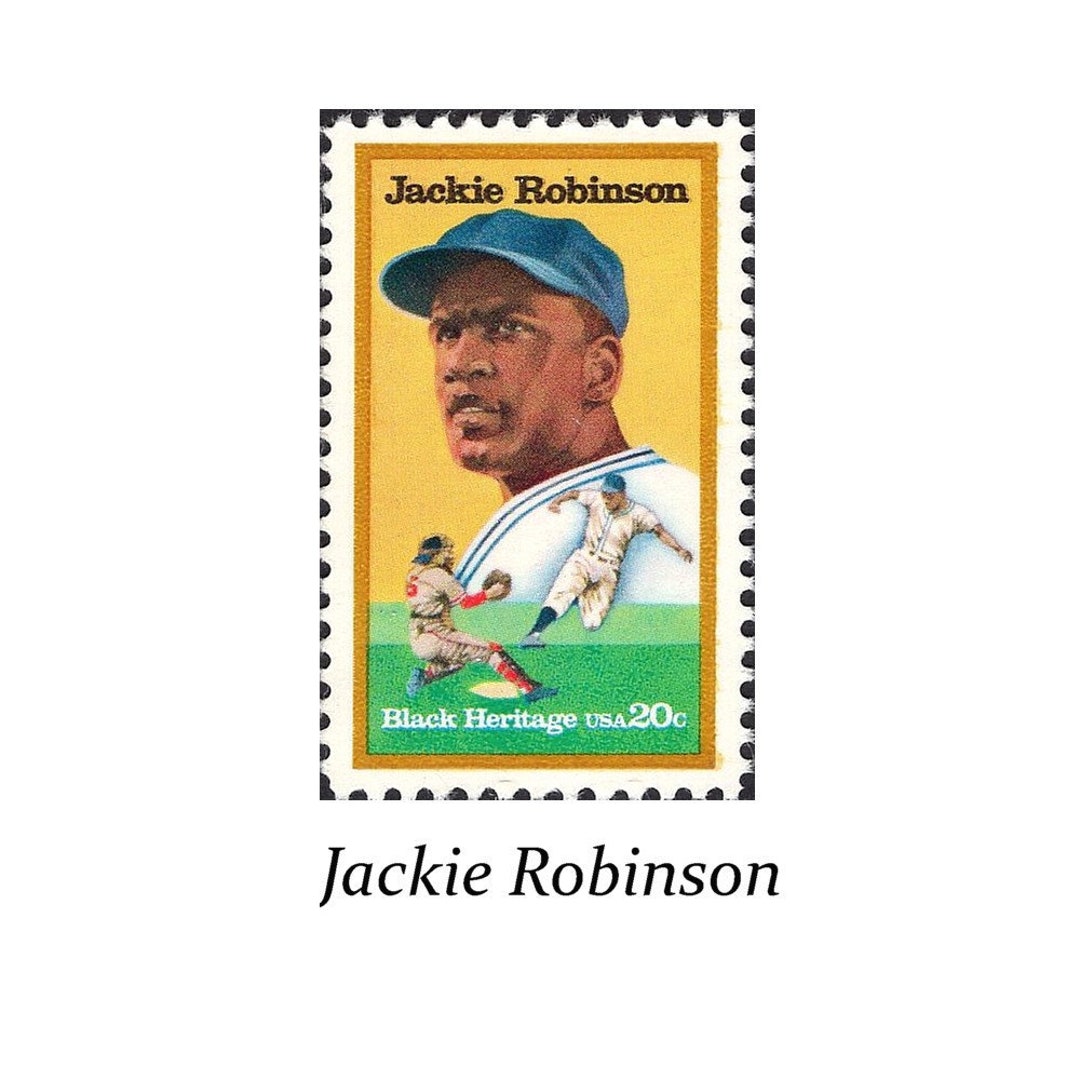 TEN 20c Jackie Robinson Stamp Unused US Postage Stamps Baseball 1950s