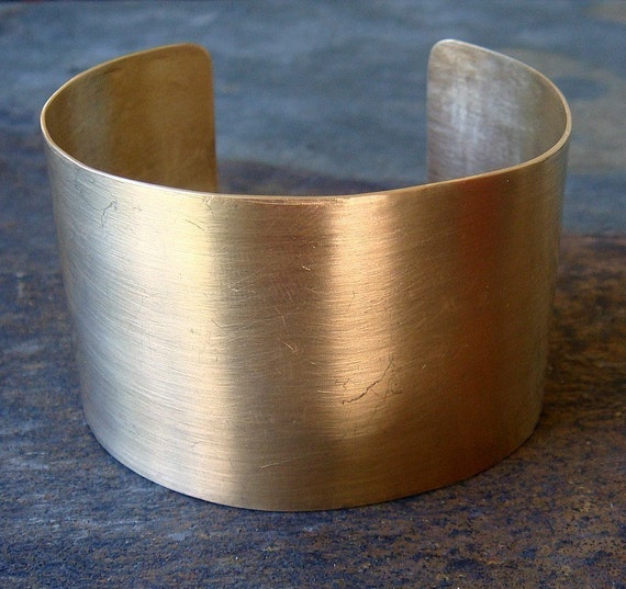 Wide Gold Cuff Bracelet Etsy