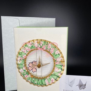 Carte polyvalente avec grue en papier　2