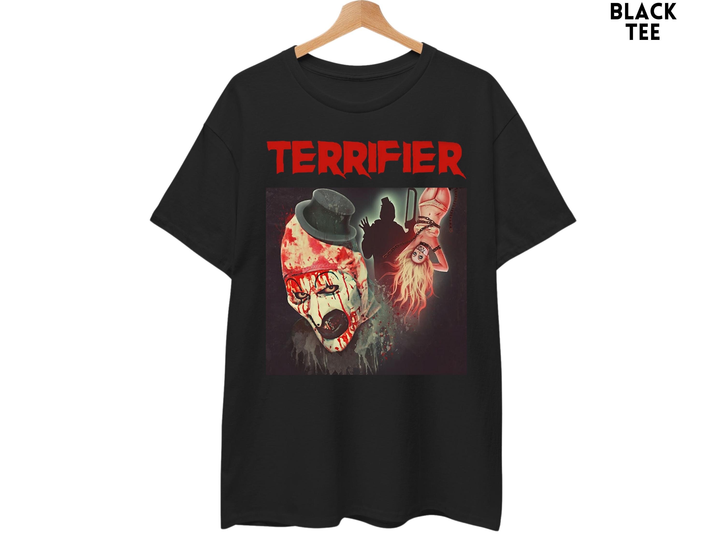 T-shirt Officiel Terrifier - Logo Art The Clown, Film D'Horreur - Coupe Classique Homme/Femme - 4