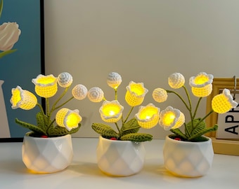 Crochet Lily of the Valley Lamp: Handmade Floral Light Decor