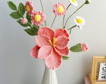 Handmade Crochet Flower Bouquet: Unique Floral Gift