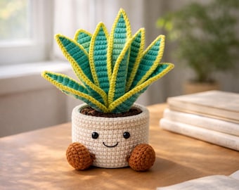 Crochet Potted Flower, Cute Amigurumi Plant Pot, Sunflower Tulip Monstera Strawberry Crochet Desk Decor Forever Plant, Gift for Plant Lovers