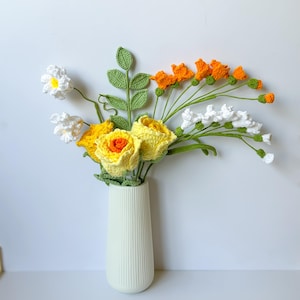 Handmade Crochet Flower Bouquet: Unique Floral Gift