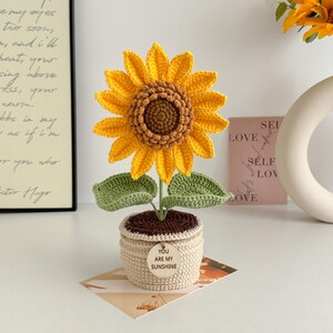 cancer care package crochet sunflower