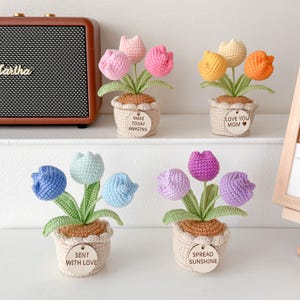 cancer care package crochet tulip
