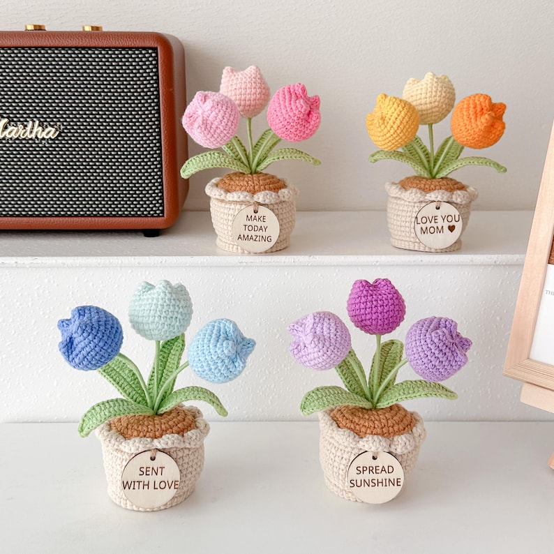 cancer care package crochet tulip
