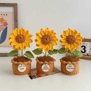 cancer care package crochet sunflower