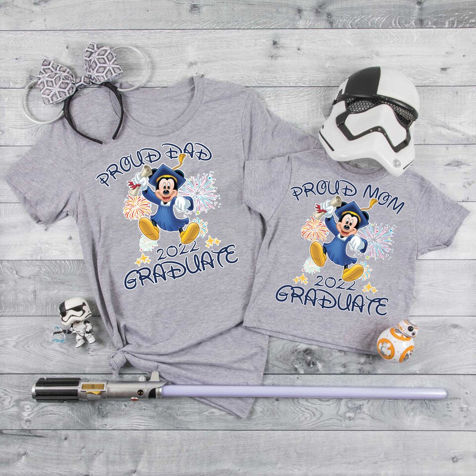 Discover Disney Graduation Proud Graduate 2022 Matching T-Shirt