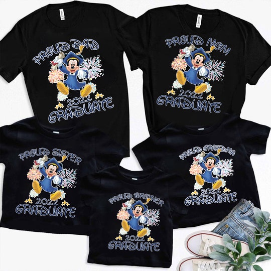 Disover Disney Graduation Proud Graduate 2022 Matching T-Shirt