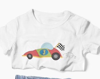Race Car Birthday T-Shirt 3rd birthday