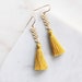 see more listings in the Gold Tassel Earrings section