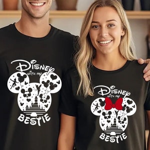 Disney With My Bestie Shirts, Disney Besties Shirt, Disney Girls trip Shirts, Disney Best Friend Shirt Disneyworld Shirts, Disneyland Shirts