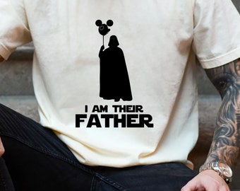 Camiseta personalizada "Soy su padre" de Comfort Colors, camiseta para papá, Día del Padre, camiseta de Star Wars para papá, camiseta para papá