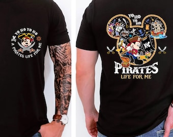 Mickey & Friends Disney Pirates Shirt, Yo Ho Yo Ho A Pirate's Life for Me, Family Pirates of the Caribbean, Disney Cruise Shirt