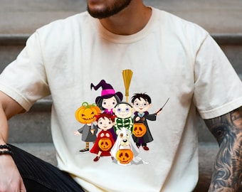 Comfort Colors® Wizard Halloween-shirt, Wizard School House-shirt, universeel shirt voor familie, Magic House-shirt, Wizard Toverstaf-shirt,