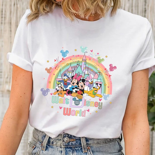 Comfort Colors® Walt Disney World T Shirt, Watercolor Castle Shirt, Disneyworld Shirt, Disney Trip Shirt, Disneyland Shirt, Disney Shirt