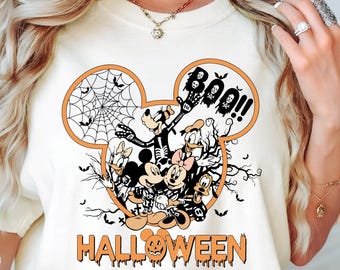 Koszulka Disney Halloween, Koszulka Spooky Mouse and Friends, Koszulka Mickey Boo Halloween, Koszulka Disney Spooky, Koszulka Disney Pumpkin