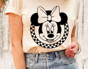 Camisa retro de Mickey y sus amigos, camisa retro de viaje de Disney, camisa de Mickey a cuadros, camisa retro de Mickey, vacaciones familiares de Disney, Disney personalizado